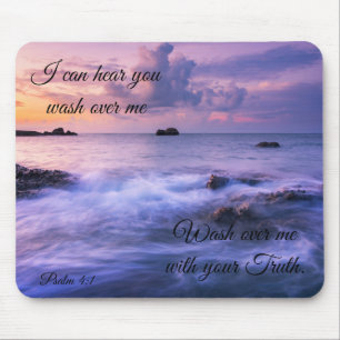 Ich kann Sie Lila Ocean Mouse Pad hören Mousepad