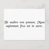 Ich kann Sie nicht hören. Ich habe eine Banane in Postkarte (Vorderseite)