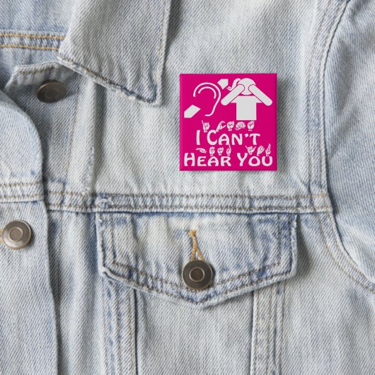 Ich kann Sie nicht hören ihr ASL 2 Button (Beispiel)