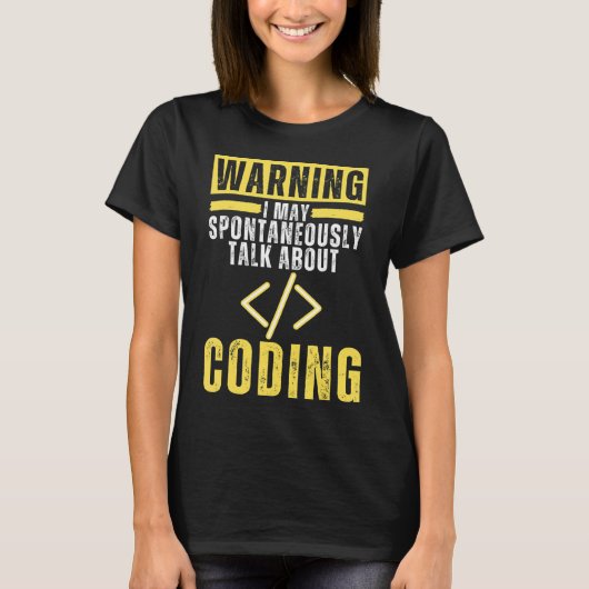 Ich kann spontan über das Programmieren reden T-Shirt (Vorderseite)