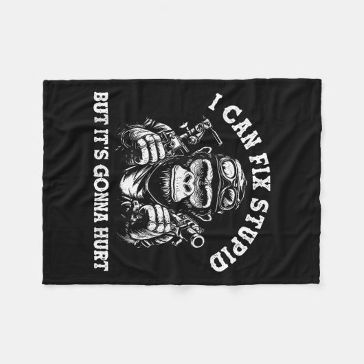 Ich kann Stud reparieren, aber es ist eine Hürde Fleecedecke (Vorderseite (Horizontal))