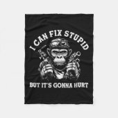 Ich kann Stud reparieren, aber es ist eine Hürde Fleecedecke (Vorderseite)