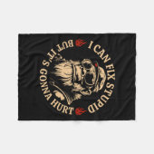 Ich kann Stud reparieren, aber es ist Gonna Hurt M Fleecedecke (Vorderseite (Horizontal))