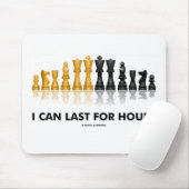 Ich kann Stunden lang (Schach-Spaß-Schach-Set) Mousepad (Mit Mouse)