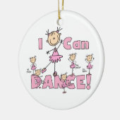 Ich kann T - Shirts und Geschenke tanzen Keramik Ornament (Links)