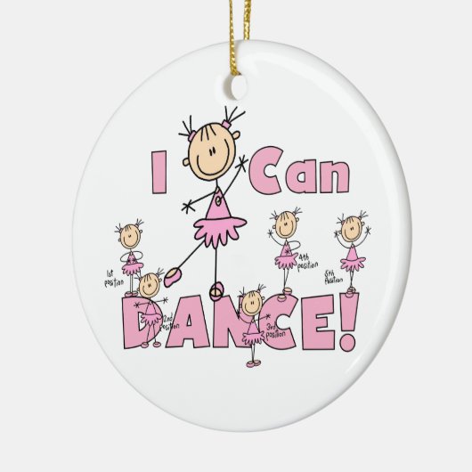 Ich kann T - Shirts und Geschenke tanzen Keramik Ornament (Links)