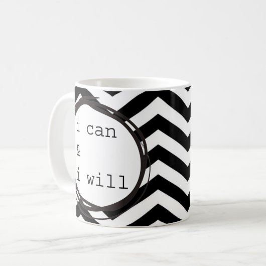 Ich kann u. werde es tun ich kaffeetasse (Vorderseite Links)