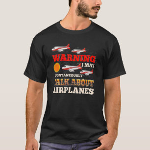 Ich kann über Flugzeuge Pilot & Aviation Airpl spr T-Shirt