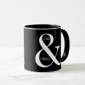 Ich kann und ich werde Motivierend Tasse (VorderseiteRechts)