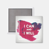 Ich kann und ich will magnet (Vorderseite/Rückseite)