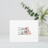 Ich kann und ich will postkarte (Stehend Vorderseite)