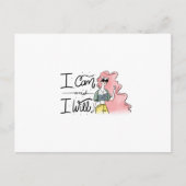 Ich kann und ich will postkarte (Vorderseite)
