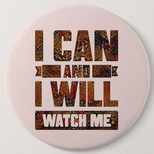 Ich kann und werde. Beobachten Sie mich, Inspirati Button (Vorderseite)