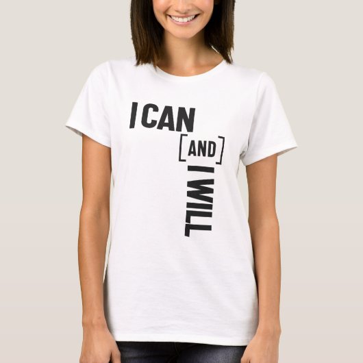 Ich kann und werde eine Nachricht Inspiriert haben T-Shirt (Vorderseite)