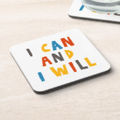 Ich kann und werde getränkeuntersetzer (Linke Seite)