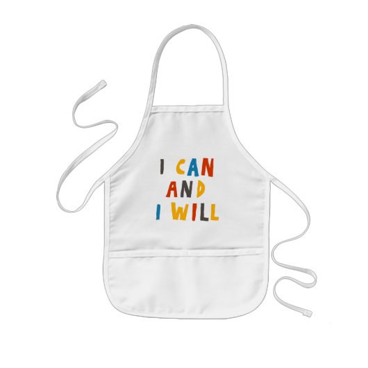 Ich kann und werde kinderschürze (Vorne)