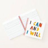 Ich kann und werde notizblock (Innenseite)