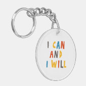 Ich kann und werde schlüsselanhänger (Vorderseite links)