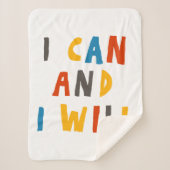 Ich kann und werde sherpadecke (Vorderseite)