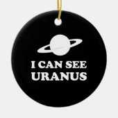 Ich kann Uranus sehen Keramikornament (Vorne)