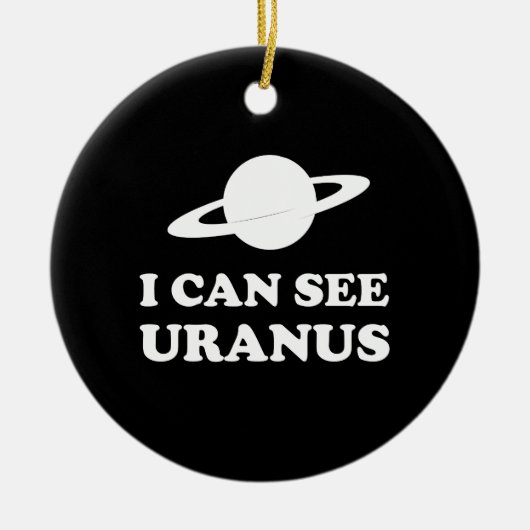 Ich kann Uranus sehen Keramikornament (Vorne)