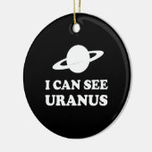 Ich kann Uranus sehen Keramikornament (Links)