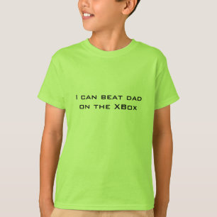 Ich kann Vati auf Xbox schlagen. Lustige Kinder T-Shirt