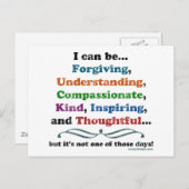 Ich kann vergeben postkarte (Vorne/Hinten)