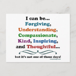 Ich kann vergeben postkarte