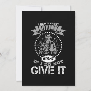 Ich kann von der Armee keine Loyalität erwarten Save The Date