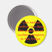 Ich kann weder bestätigen noch die Gegenwart leugn Magnet (Vorderseite/Rückseite)