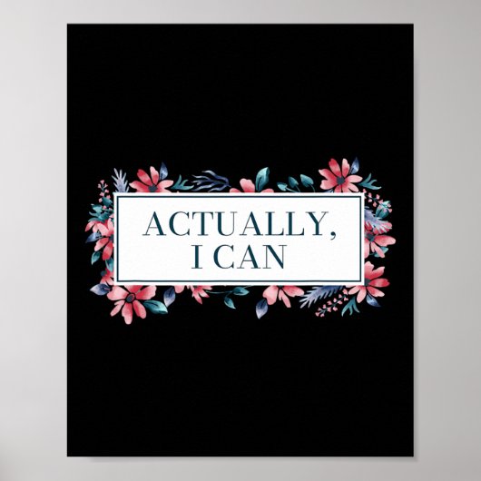 Ich kann weibliche Geschlechtergleichstellung und  Poster (Vorne)