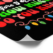 Ich kann Weihnachten farbenfrohe Lichter Weihnacht Poster (Ecke)