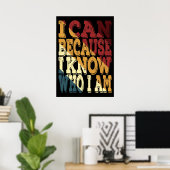 Ich kann, weil ich weiß, wer ich bin poster (Heimbüro)