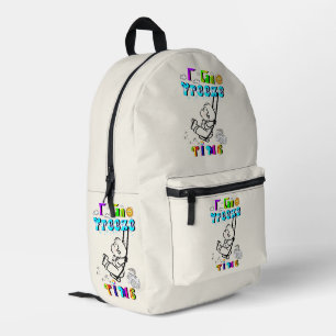 Ich kann Zeit einfrieren Bedruckter Rucksack