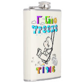 Ich kann Zeit einfrieren Flachmann (Rechts)