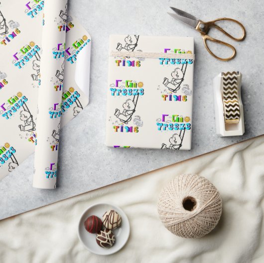 Ich kann Zeit einfrieren Geschenkpapier (Basteln)