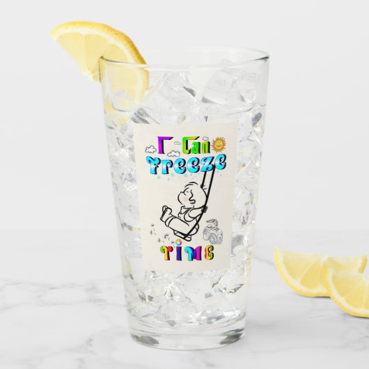 Ich kann Zeit einfrieren Glas (Vorderseite Ice)