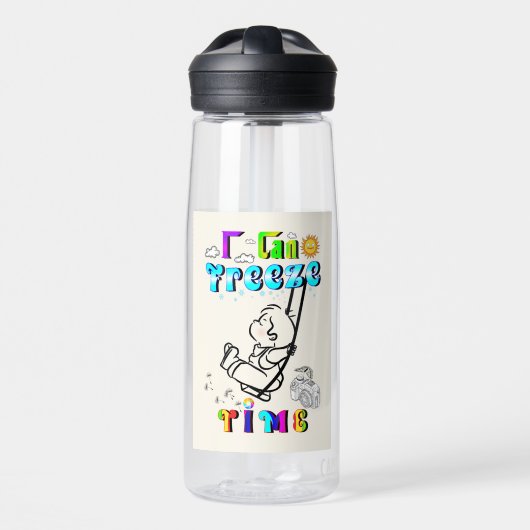 Ich kann Zeit einfrieren Trinkflasche (Vorne)