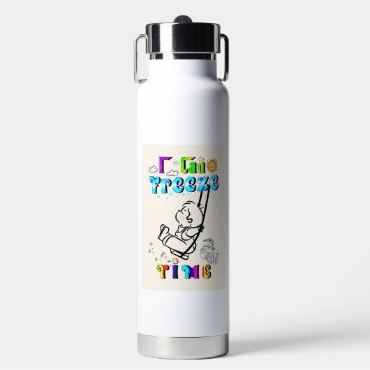 Ich kann Zeit einfrieren Trinkflasche (Vorderseite)