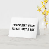 Ich kannte Schmutz, als er nur ein Junge war Karte (Gelbe Blume)