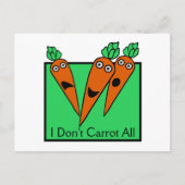 Ich karotte nicht alle postkarte (Vorderseite)