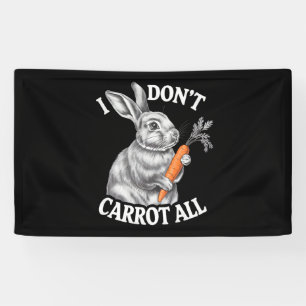 Ich Karotte Nicht Alles Lustige Osterhase Kaninche Banner