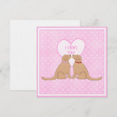 Ich kaue dich Valentinstag Hunde (Vorne/Hinten)