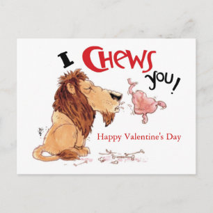 Ich kauen dich feiertagspostkarte