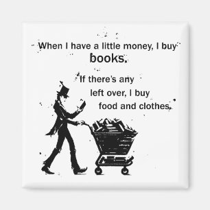 Ich kaufe Bücher Magnet