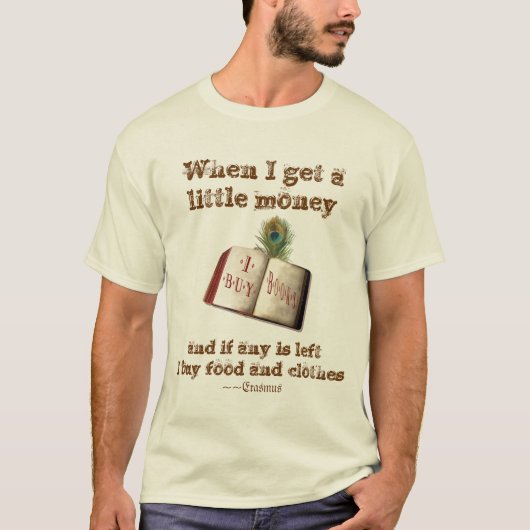 Ich kaufe Bücher T-Shirt (Vorderseite)