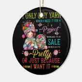 Ich kaufe Garne nur, wenn ich sie für einen Projek Keramik Ornament (Links)