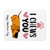 Ich kaut dich... Valentine vom Kühlschrank. Magnet (Horizontal)