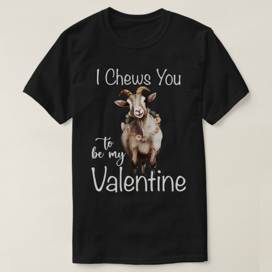 Ich kecke dich, mein Valentin zu sein T-Shirt (Design vorne)
